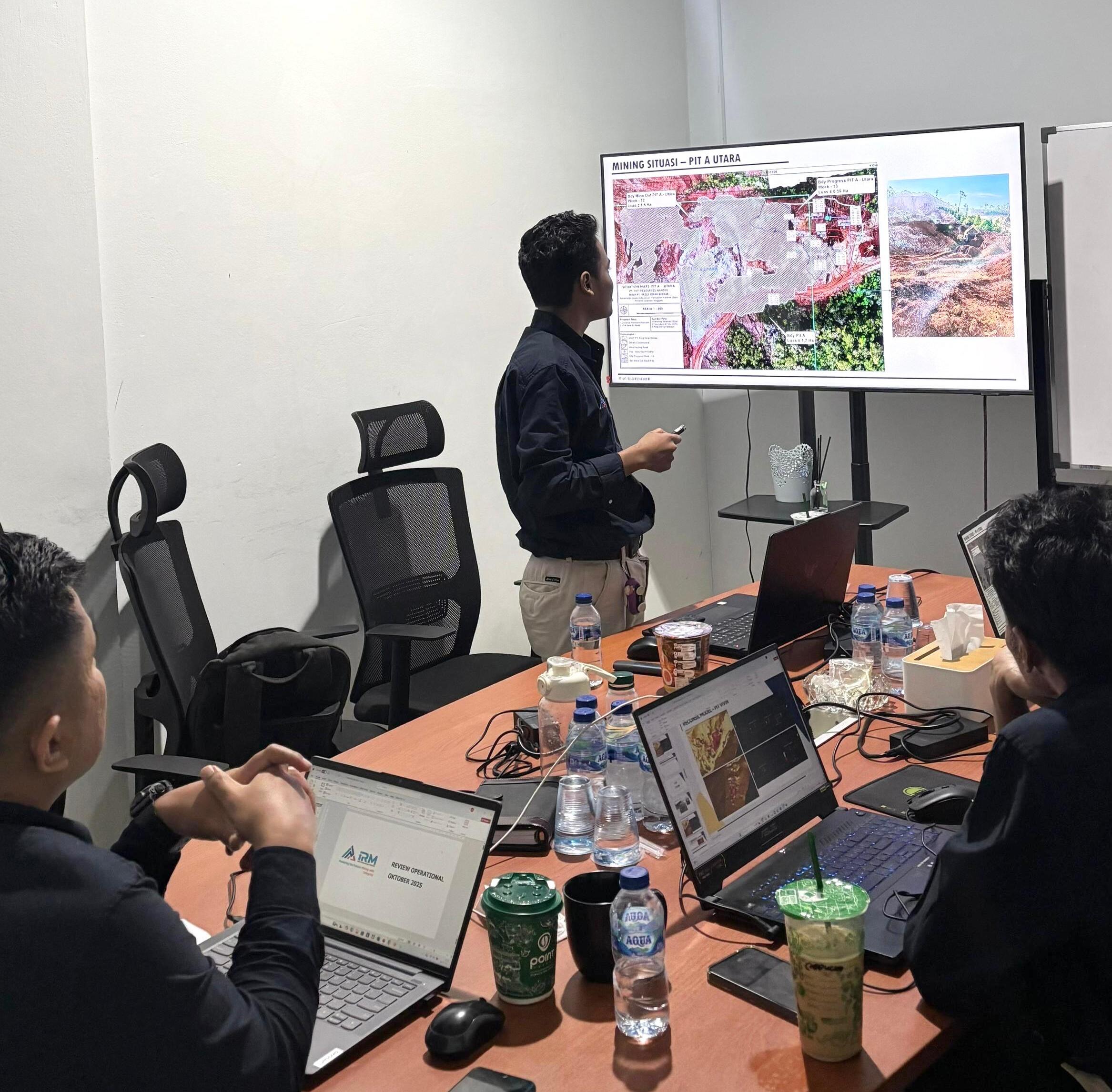 IRM team presenting project results